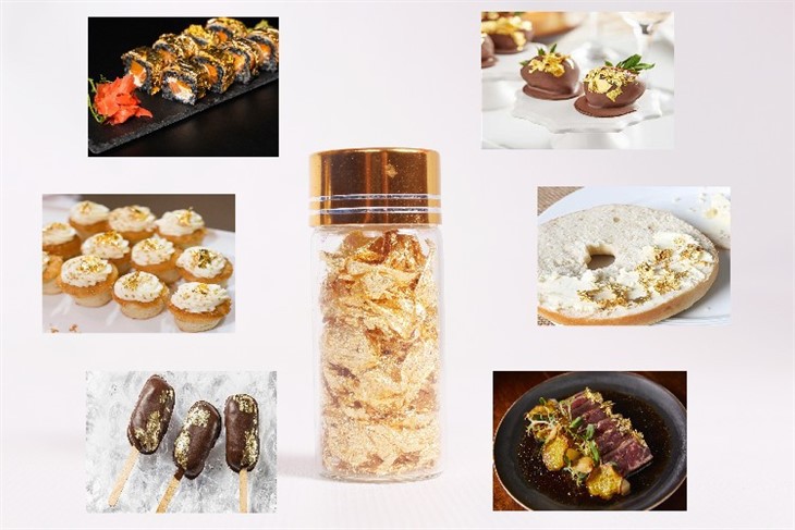gold leaf food